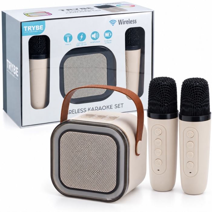 Wireless Karaoke Set with Speaker and 2 Microphones