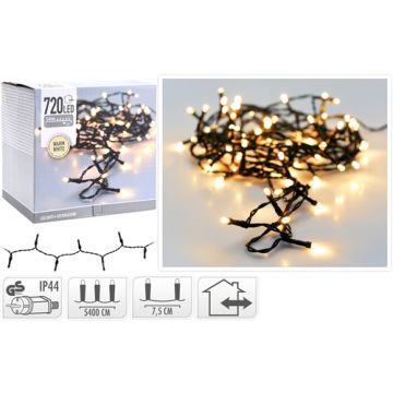 LED fairy lights 720 LED warm white with plug - 54 m
