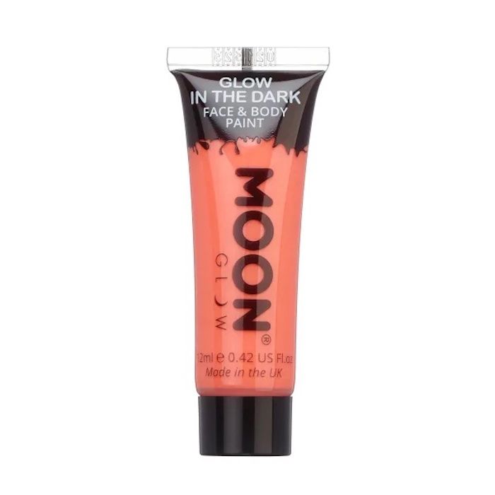 Glow-in-the-dark Face and Body Paint Orange Moon Creations - 12 ml 