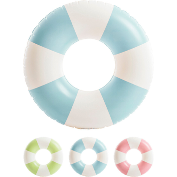 Inflatable ring with stripes Ø91 cm ass.