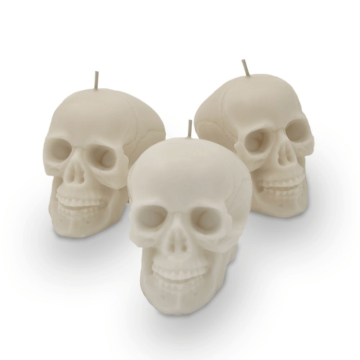 Skull candles 3x - 10.5 cm