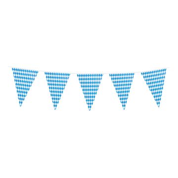 Oktoberfest garland with flags - 10 meters
