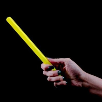 Jumbo glow stick yellow 1.2x25 cm