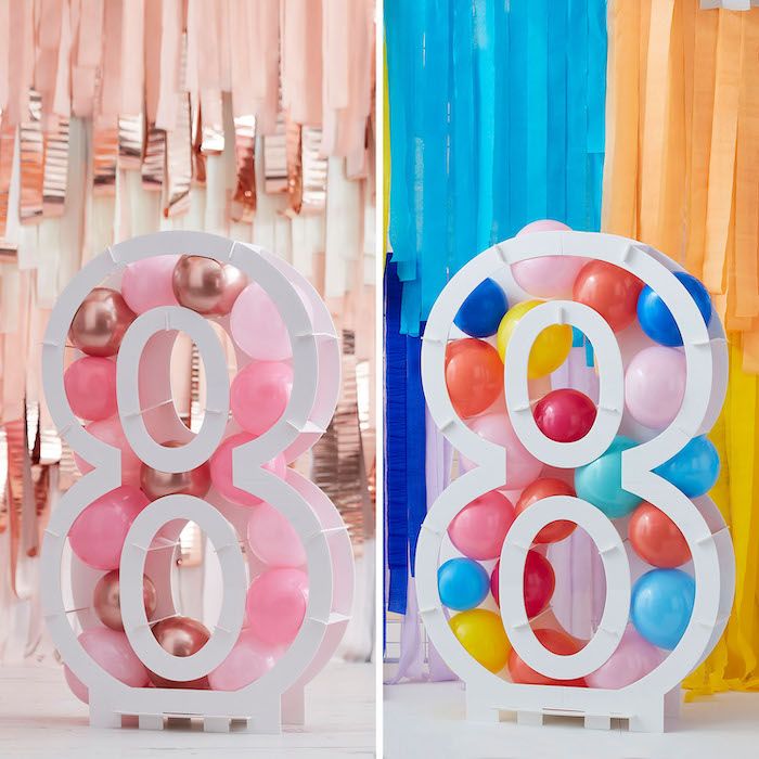 Balloon Number Frame - 8