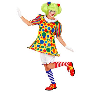 Colourful Clown Costume for Women