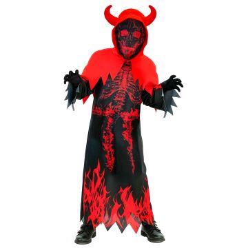 Flame Jester Costume for Boys