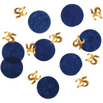 25th birthday confetti blue - 25 g