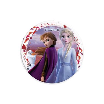 Frozen 2 paper plates 8x - 23 cm