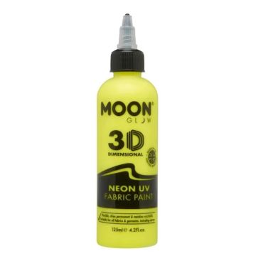 Neon UV Fabric Paint Yellow 125 ml Moon Creations