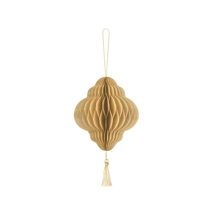Honeycomb Lantern in Beige