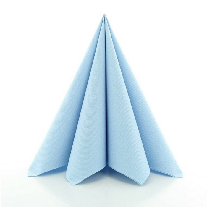 Luxury napkins light blue 12x - 40x40 cm