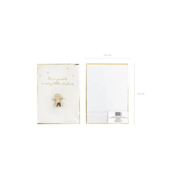 Christmas card with gingerbread man 10.5x14.8 cm
