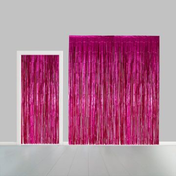 Pink Glitter Curtain - 100 x 240 cm