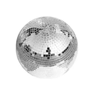 Silver Disco Ball - 30 cm including hanging hook