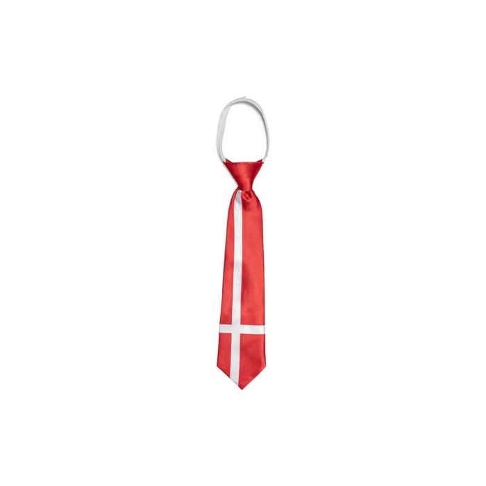 Dane Flag Tie in Red and White