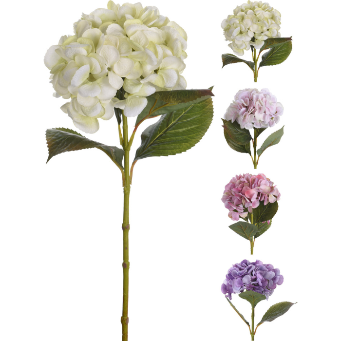 Artificial Hydrangea 65 cm - 4 different colours