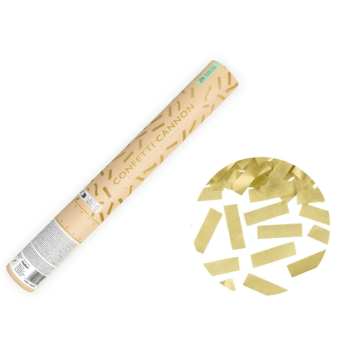 Gold paper confetti tube - 40 cm