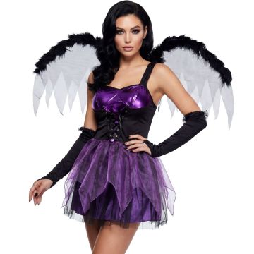 Gothic Fairy costume with wings
