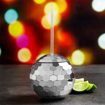 Disco Ball cocktail glass silver - 568 ml
