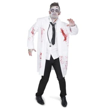 Zombie doctor costume for men