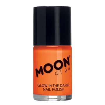 Glow-in-the-dark nail polish orange, Moon Creations - 14 ml