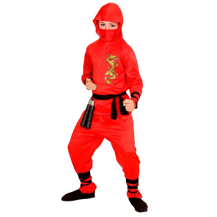Red Dragon Ninja Costume for Boys