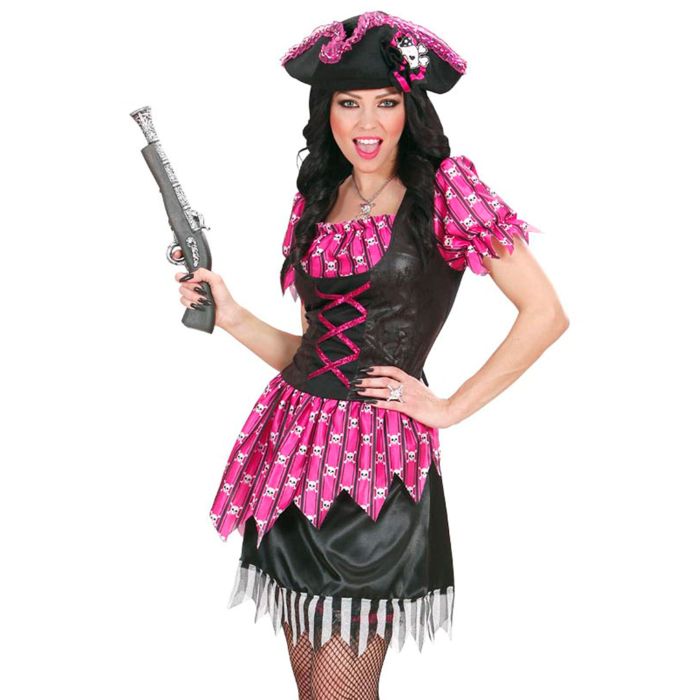 Pirate dress costume with skulls