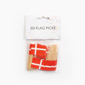 Dannebrog Wooden Sticks 50x