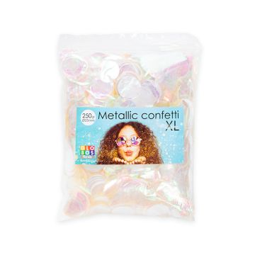 Round Metallic Pearlised Confetti - 250 grams