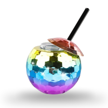 Disco Ball cocktail glass rainbow - 500 ml