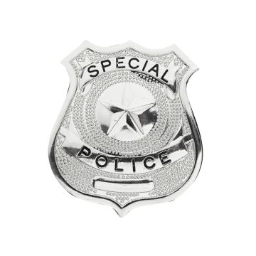 Police sign metal