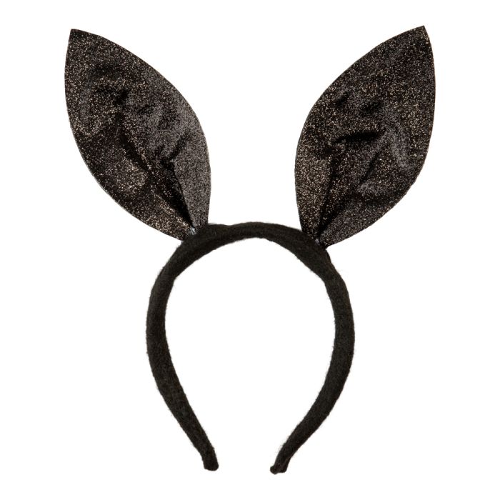 Black bunny ears headband