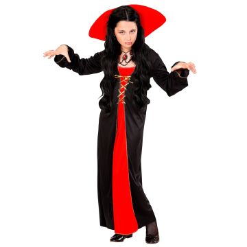 Vampire Dress for Girls with Collar