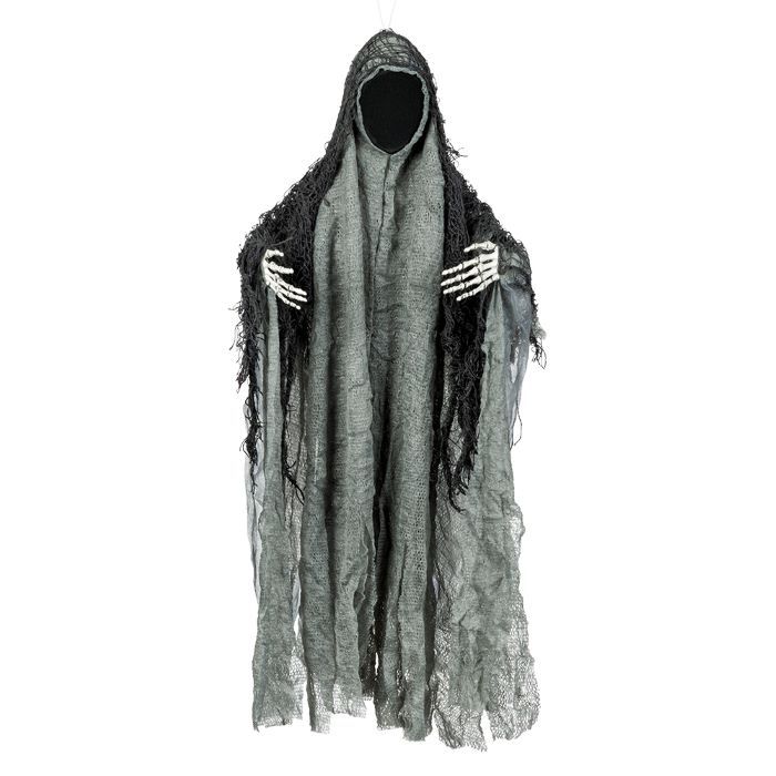 Faceless Halloween ghost black - 46 cm