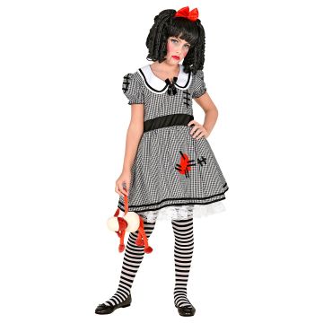Gingham Horror Doll Costume for Girls
