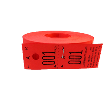 Garderobe Numre Rød fra 001-500