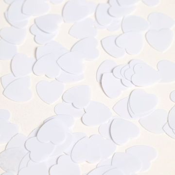 White heart table confetti - 14 g