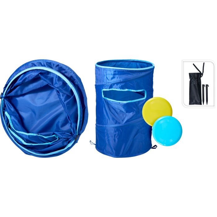 Throwing Game with 2 Discs and Target Barrel - 5 Pieces