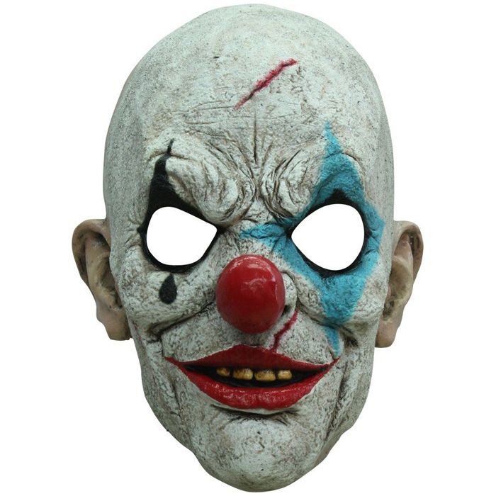 Creepy crying clown mask