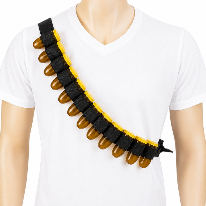 Shot belt incl 12x cartridges