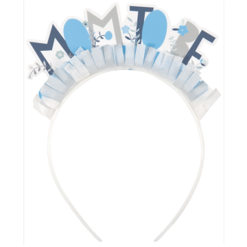 Mom-to-be blue headband