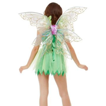 Beautiful fairy wings with purple flowers one-size
