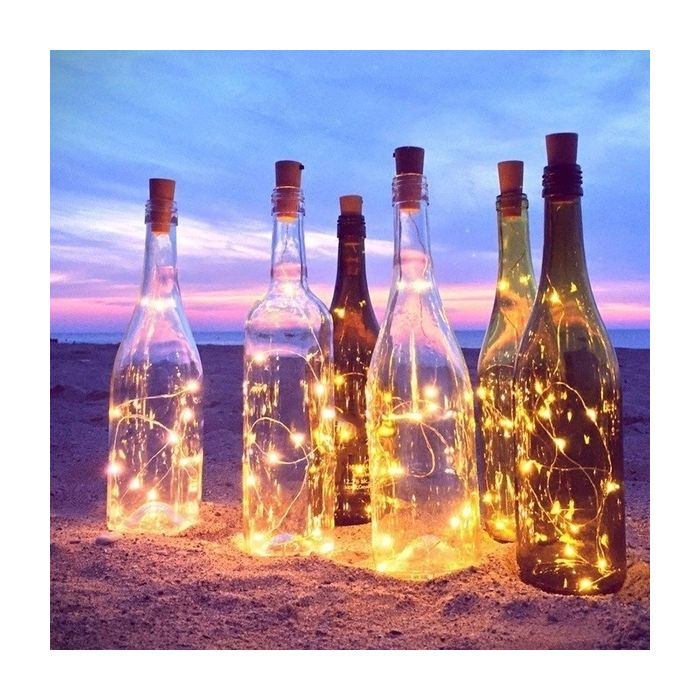 LED bottle stopper light chain - 75 cm