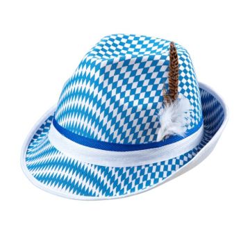 Oktoberfest Fedora Hat With Feathers