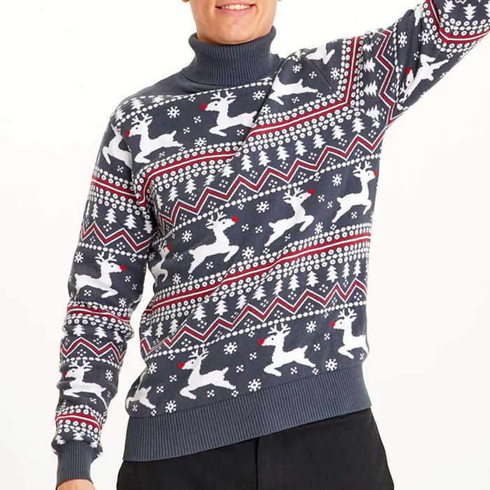 Christmas Sweater Stylish Turtleneck Organic Cotton