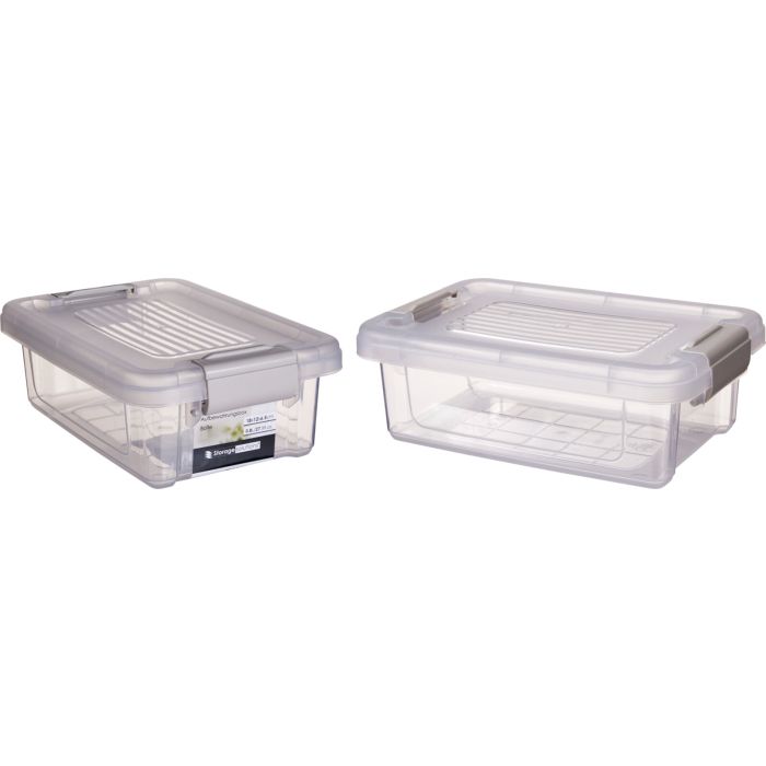 Storage Box 800 ml with Grey Clips