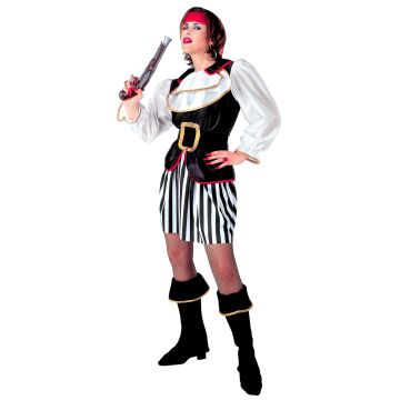 Elegant pirate captain costume for ladies