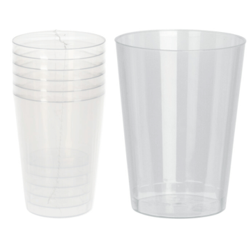 280 ml drinking glasses 6x hard plastic reusable