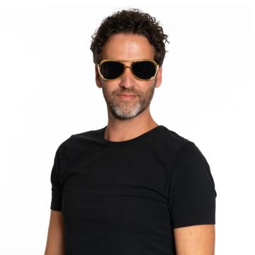 Elvis sunglasses gold unisex