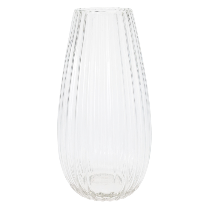 Sleek Transparent Glass Vase 150x300 mm 